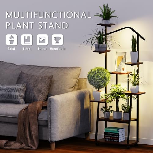 31% Off Zelvia 65-Inch 8-Tier Plant Stand with Grow Lights - Image 6