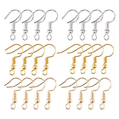 ★ Materiale Premium: I nostri ganci per orecchini sono realizzati in ferro di alta qualità e argento galvanizzato. Non contiene nichel e piombo, non provoca reazioni allergiche, non si sbiadisce, la superficie è lucida, resistente, sicura e sana.