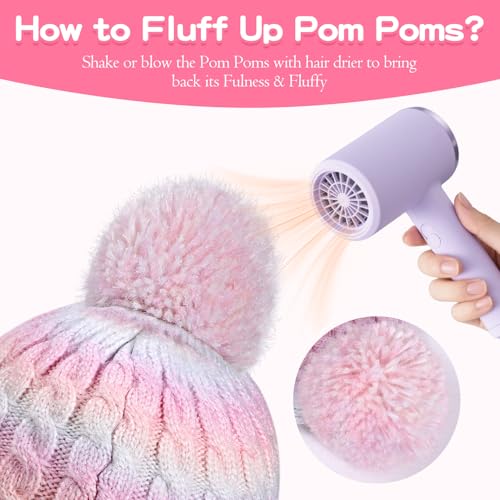 Kids Winter Beanie with Ear Flaps - Warm Knit Skull Cap for Girls, Cozy Fleece-Lined Hat for Outdoor Play & Daily Use3