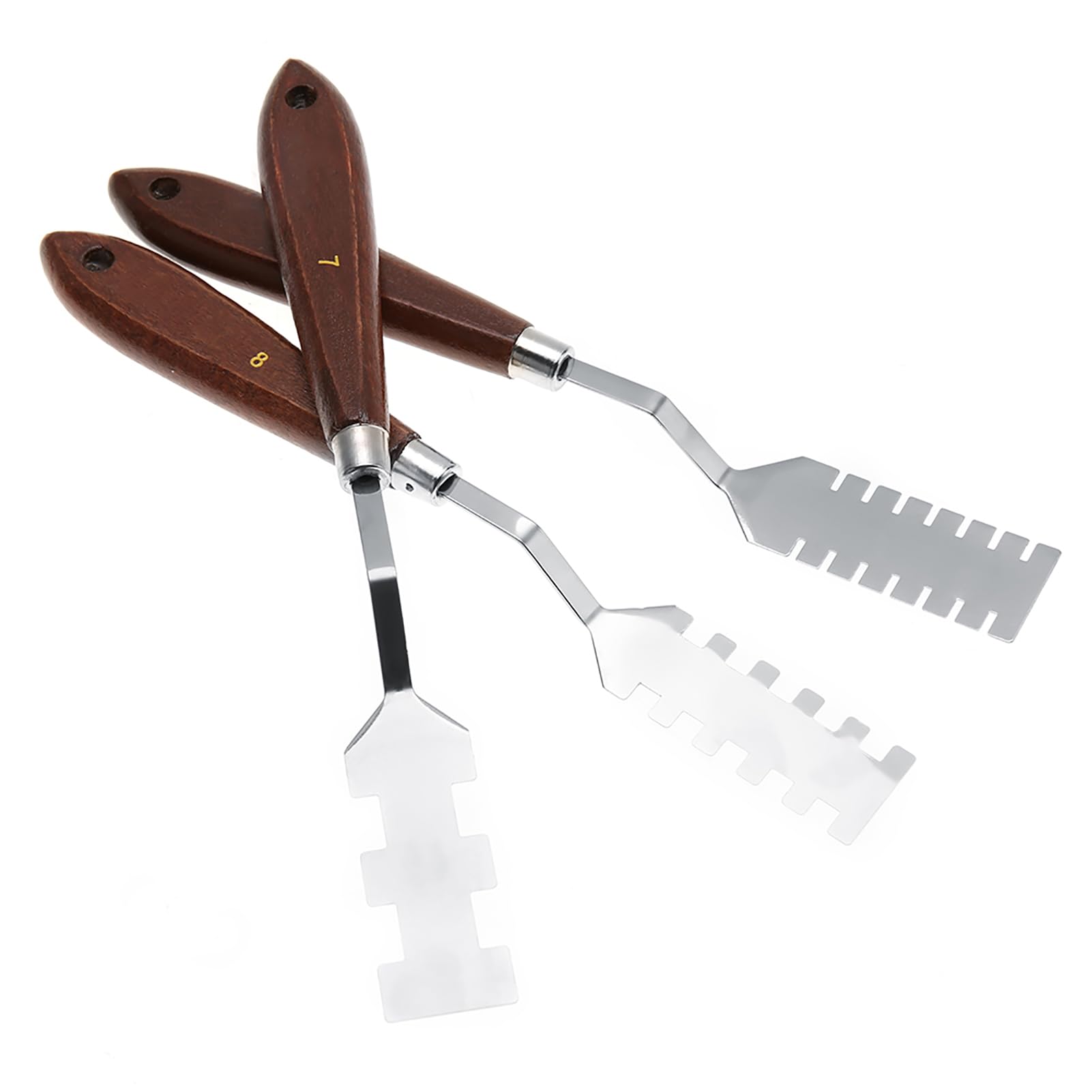 9PCS Professional Spatula Paint Mixture Scraper Set Artist Oil Painting Knife