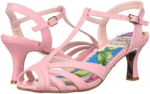 Bettie Page Women's BP300-LAYLA Heeled Sandal, Pink, 7 B US | Image 6