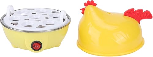 Haofy Olla eléctrica de huevos caldera eléctrica de huevos multifunción en forma de pollo caldera rápida de huevos de 7 huevos capacidad de 7 huevos