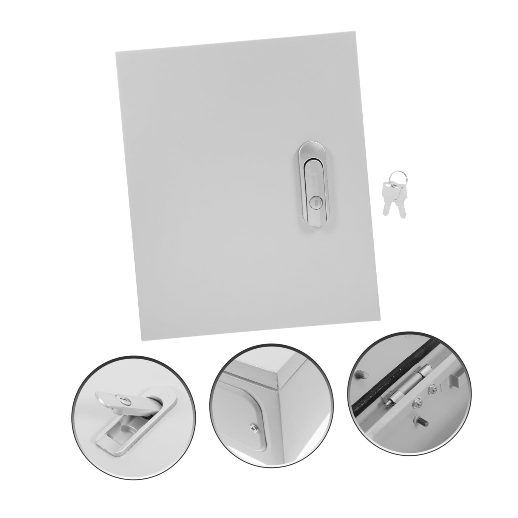 DOITOOL Elektrische Verteilerbox aus Eisen mit Großer Kapazität und Sicherheitsverschluss Vielseitig Montierbar für Außenbereich mit Eleganter Weißer Oberfläche