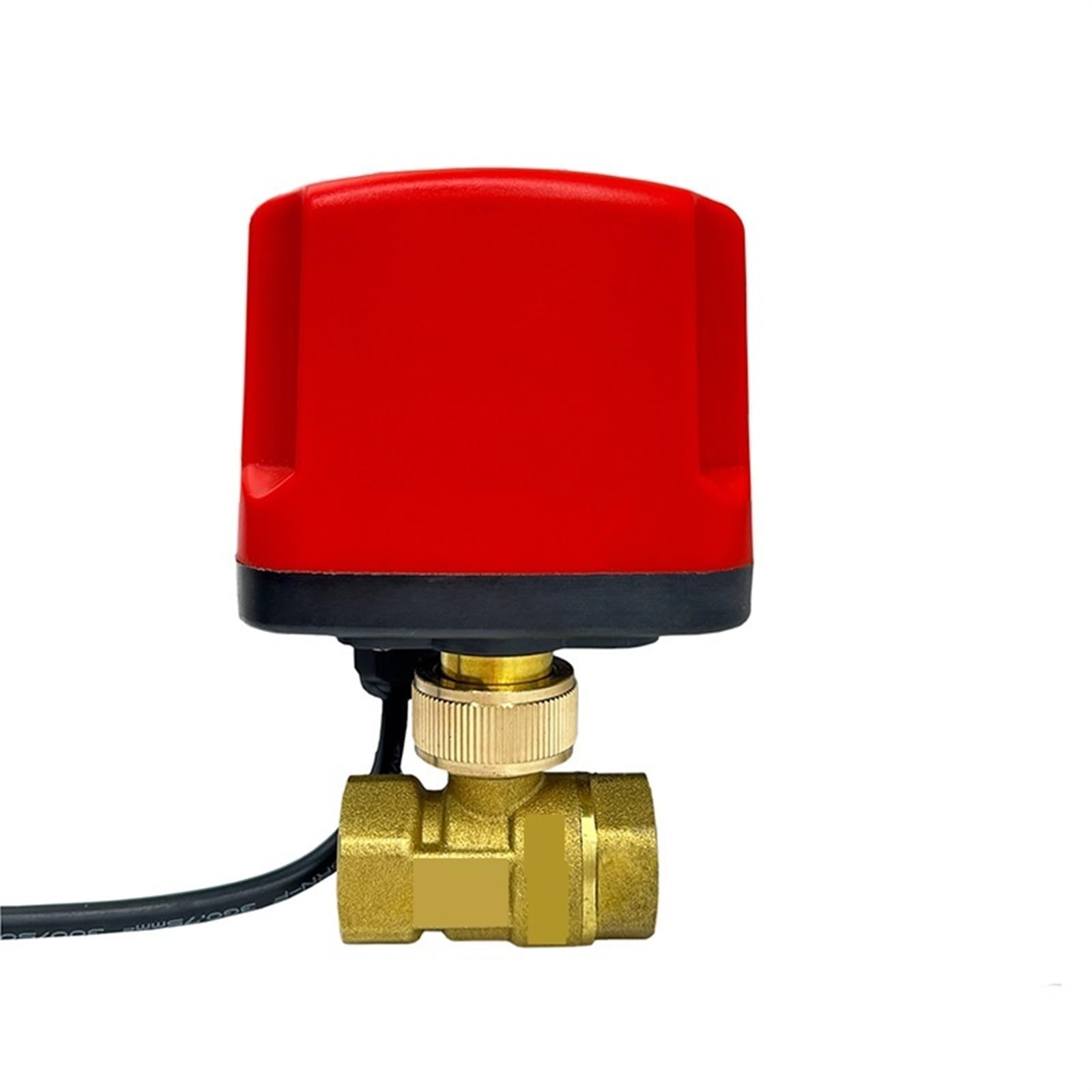 Válvula de bola, Válvula de bola motorizada 1/2" 3/4" 1" 2" eléctrica latón resistente al agua tres cables o dos líneas(1",12_CR04)