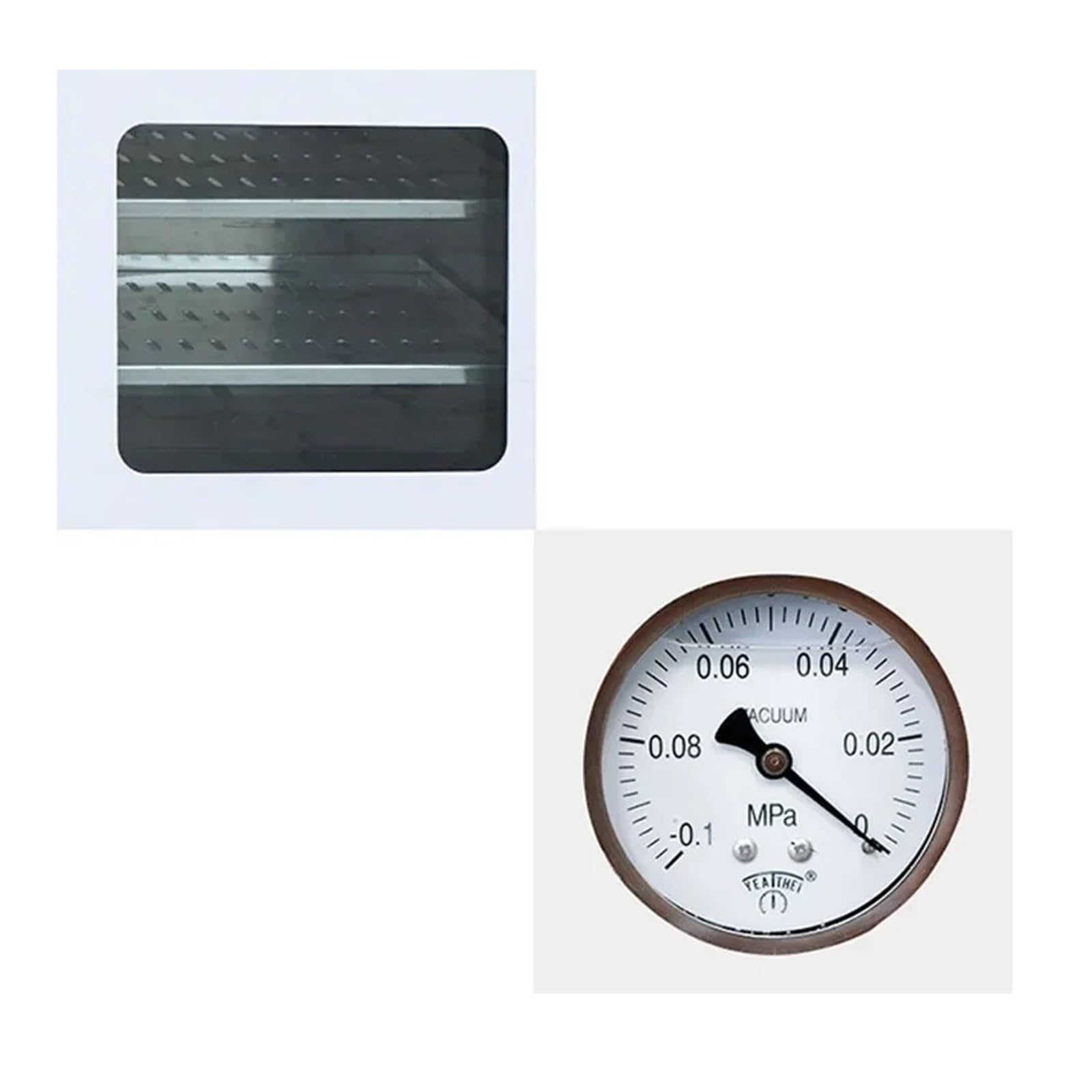 Horno De Secado Al Vacío Con Pantalla Digital, Máquina Alimentos Industrial Pequeña Doble Partición For Investigación Laboratorio