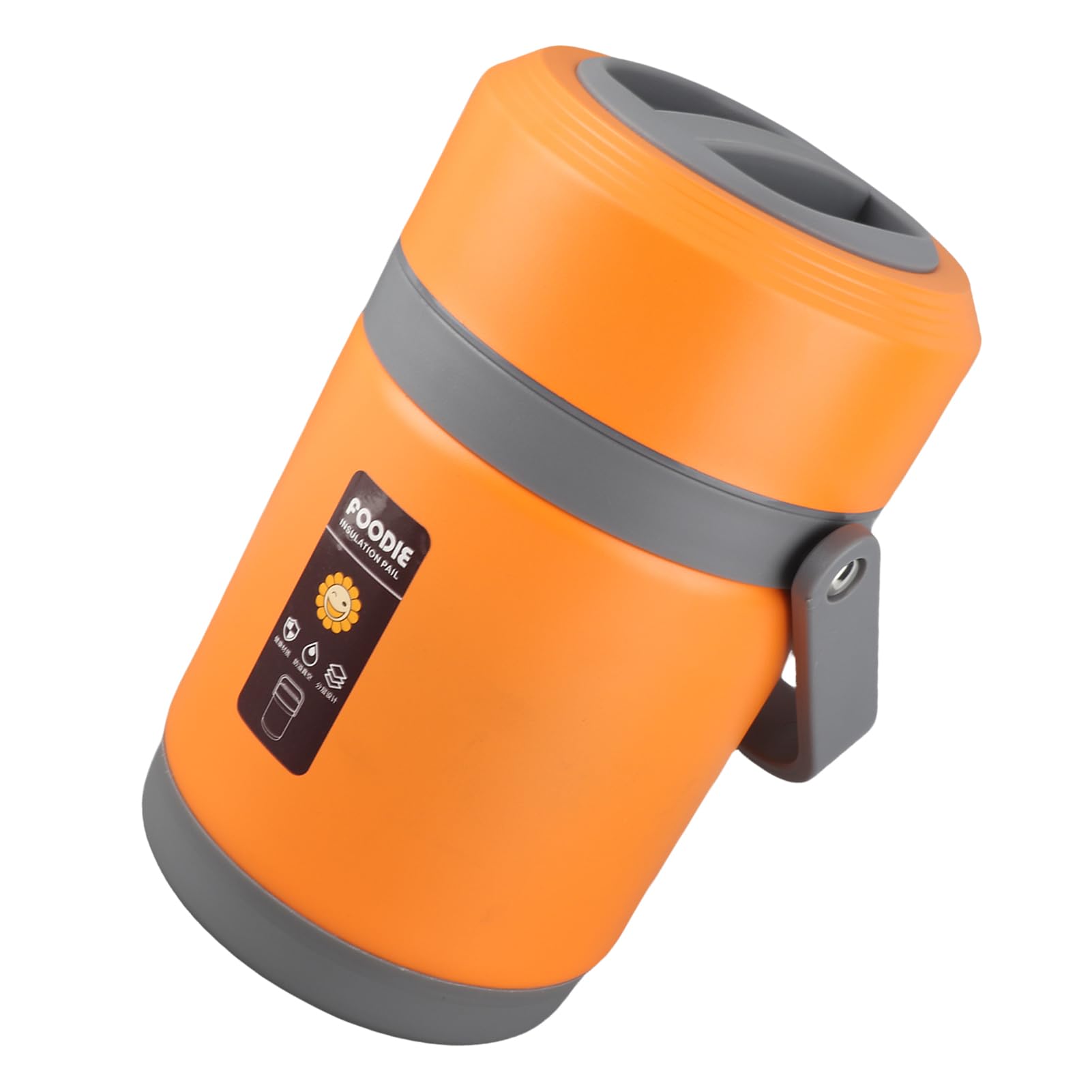 Qcwwy Fiambreras para Viajes, Oficina, Camping, Electrodomésticos de Cocina (ORANGE)