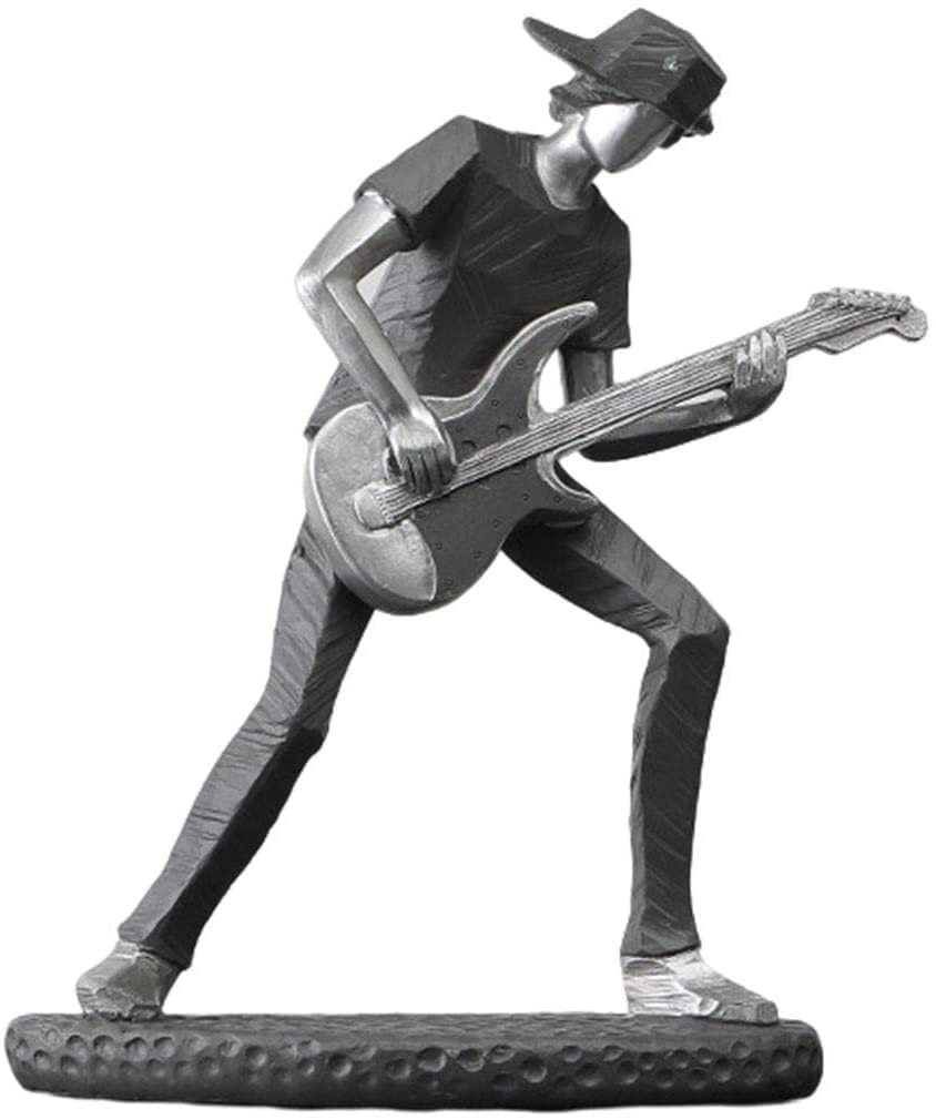 Joylern Musical Instruments Figurine Art Musician Statue Musical Ornament Modern Sculpture Musical Figurine for Office Home Decor - Guitar