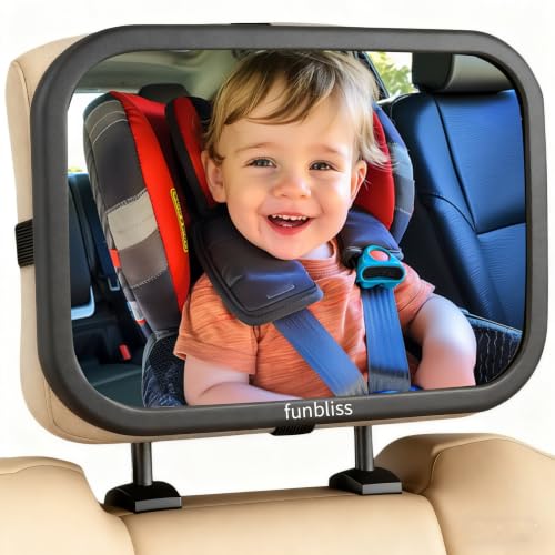 Funbliss Baby Car Mirror, Clear View
