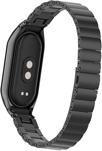 Miniatura 5 de HOPMC Correa de reloj compatible con Xiaomi mi Band 8 correas ajustables con hebilla de metal impermeable correa de repuesto accesorios