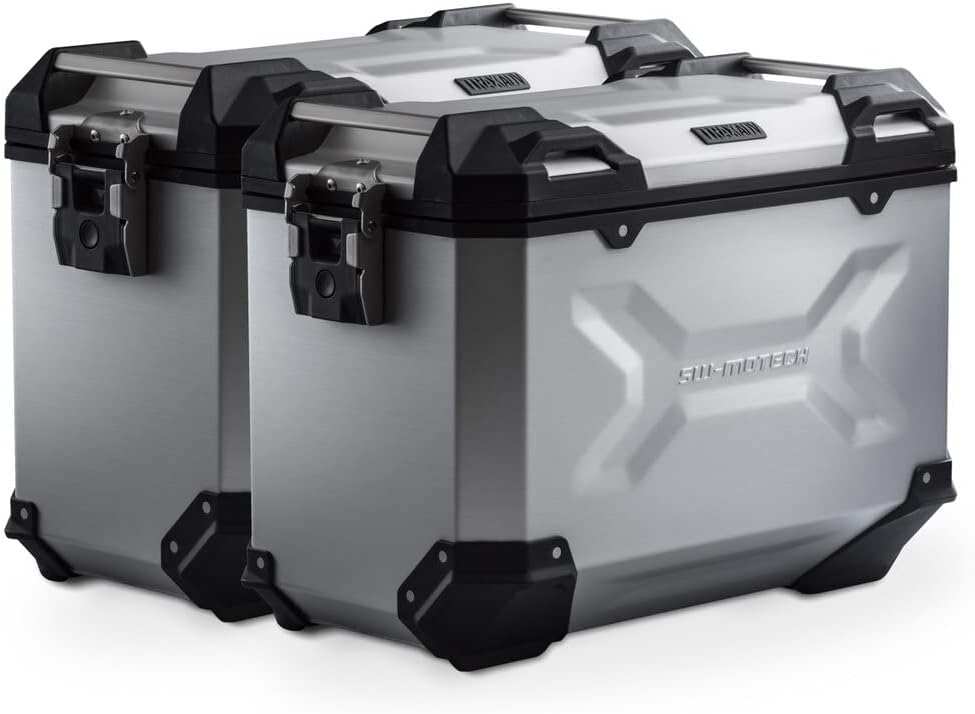SW-Motech TRAX ADV aluminum case system. Silver. 45/45 l. Suzuki V stream 1000 (14). | KFT.05.440.70101/S