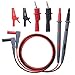 WGGE WG-011 Soft Silicone Test Lead and Safety Alligator Clips,Multimeter Test Leads Kit CAT III 1000V & CAT IV 600V with Threaded Alligator Clip, for Fluke/AstroAI/KAIWEETS/INNOVA Multimeter