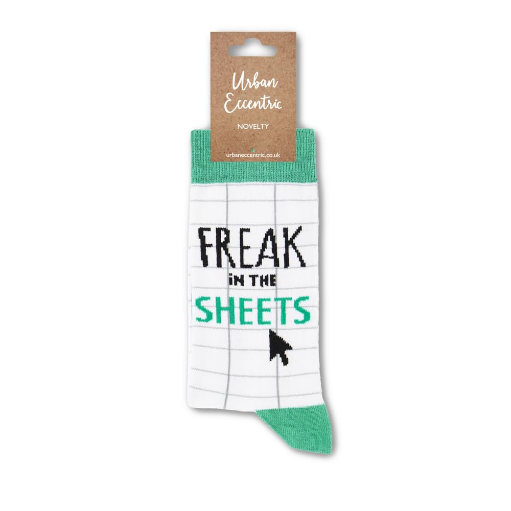 Urban Eccentric Unisex Freak In The Sheets Socks | Gift | 1 Pair | Cotton Rich Socks | Premium Socks | Novelty | Gifts