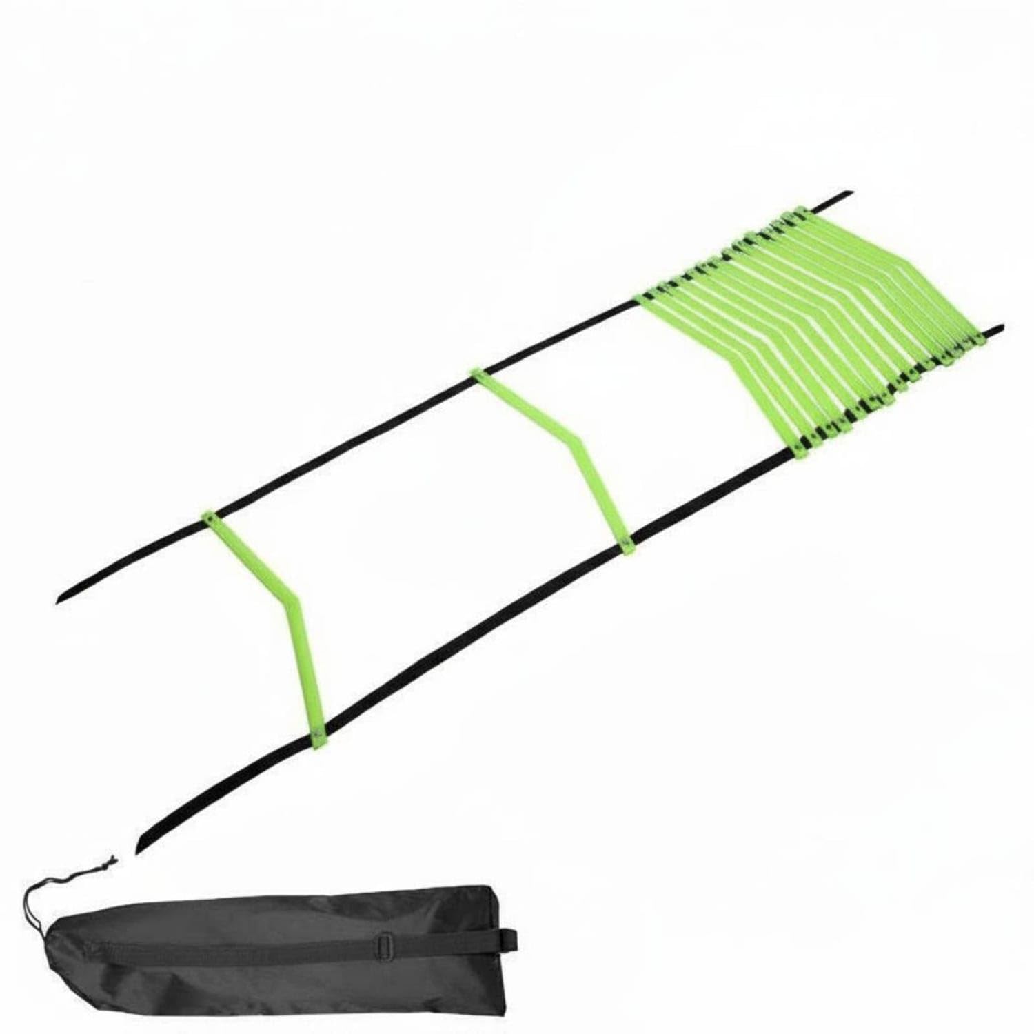 High Toughness V-Shaped Agility Ladder 8M 16-section Nylon Green | Long-Lasting Construction Enhanced Stability V-Shaped Fixed Spacing Portable Convenience Nylon Green 8M 16-section-image-15
