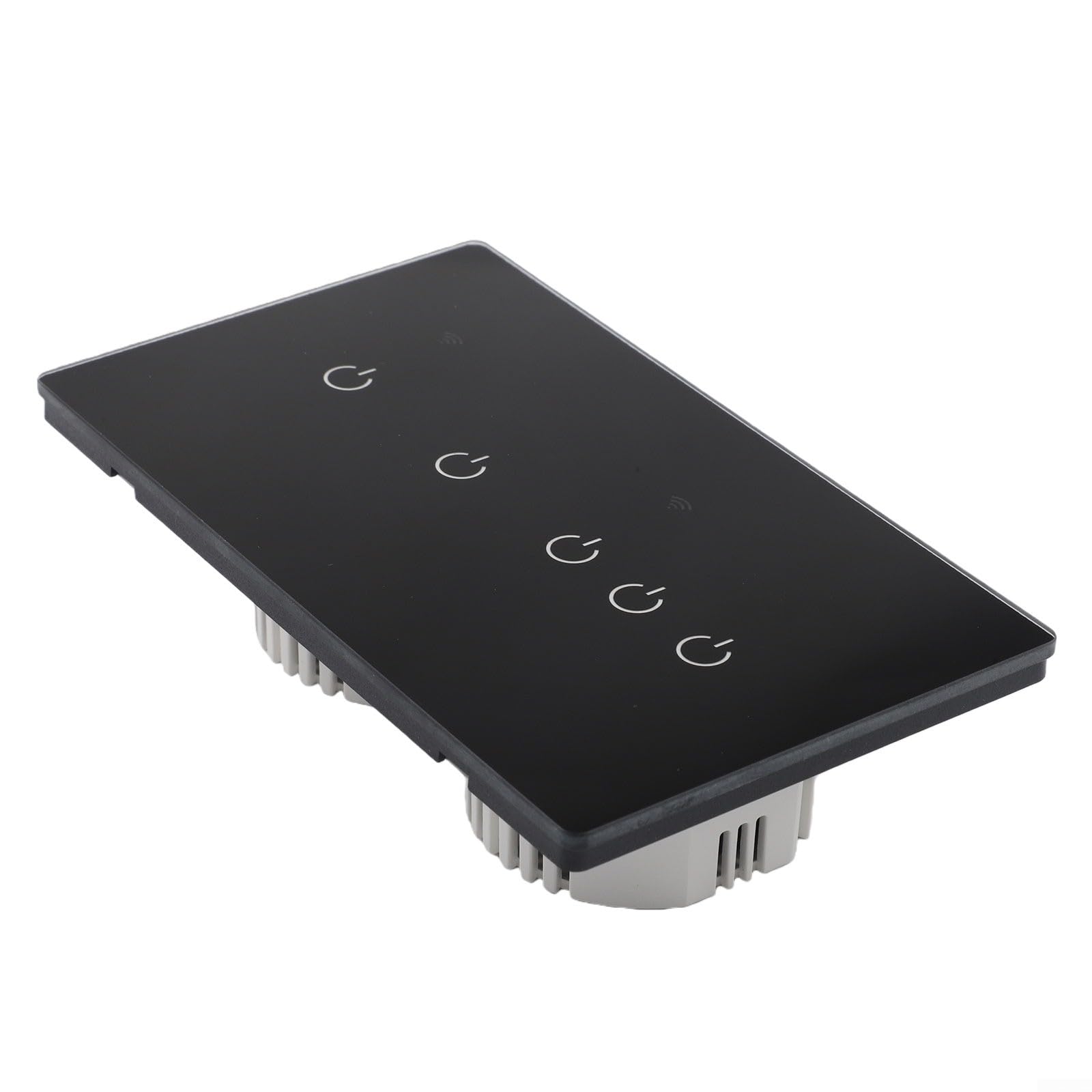 Interruptor táctil inteligente de 2 vías, WiFi, 220 V, 10 A, placa de cristal, control por voz para ALEXA para TUYA para Smart Life, mando a distancia para lámparas de techo, lámparas de bajo consumo