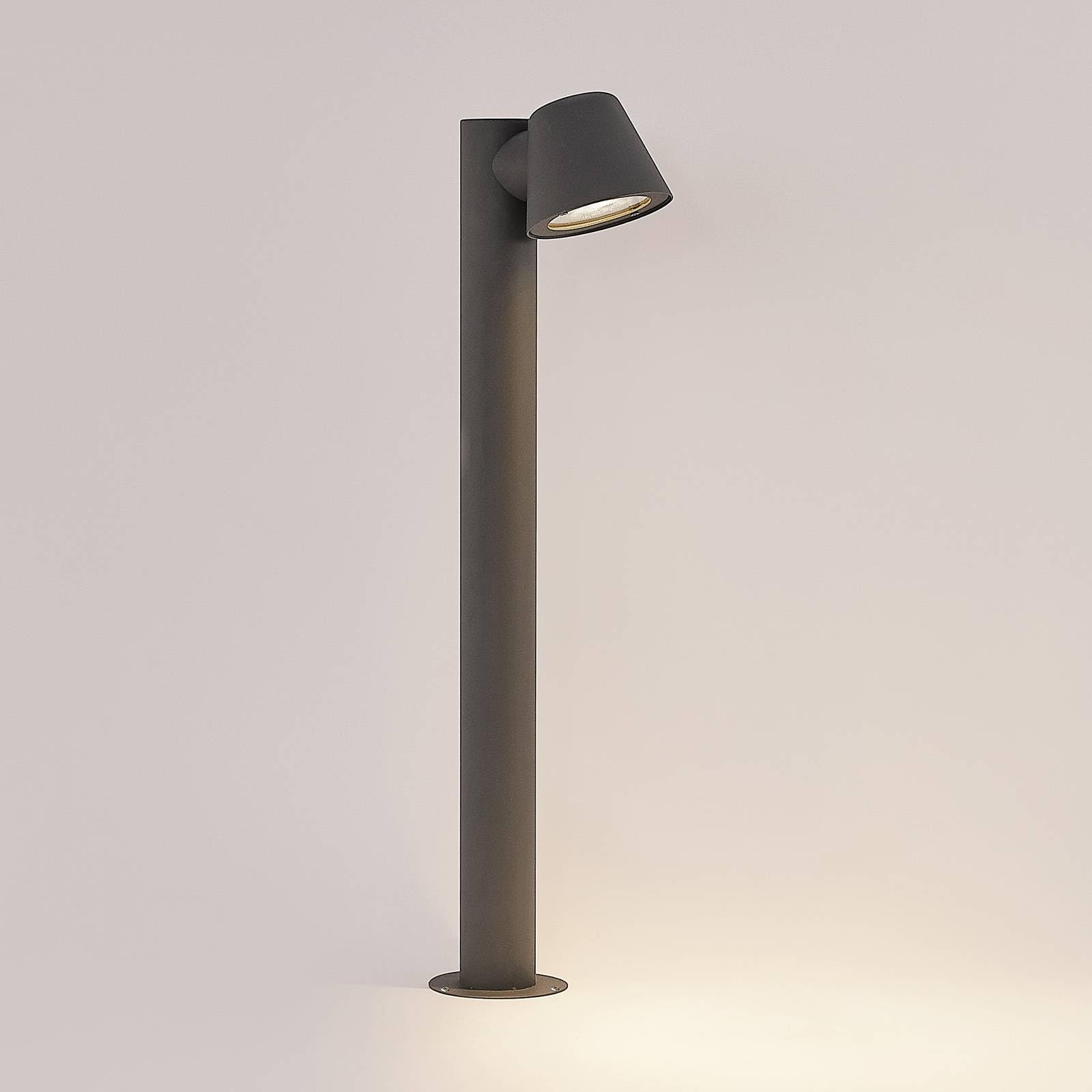 Lindby Lampada da esterni dimmerabile (Moderno) colore Nero, in Metallo lampioncino paletto luminoso lampada viale lampione
