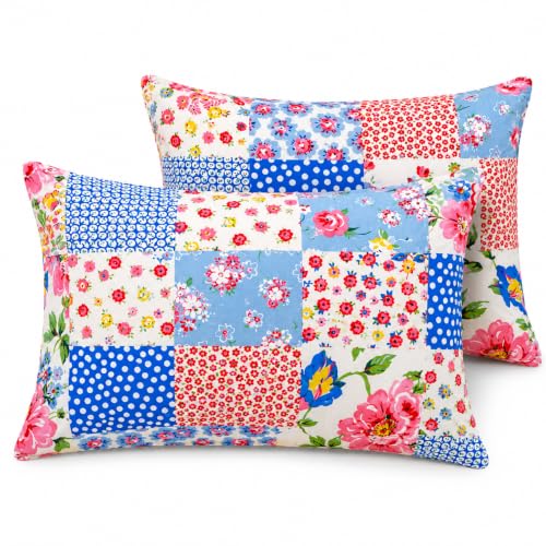 Image of THEA Double Bedsheet Set| 100% Cotton Like Soft Fabric | Microfiber Double Bedsheet for Double Bed (90 X 100 inches) with 2 Pillow covers,Petal Symphony