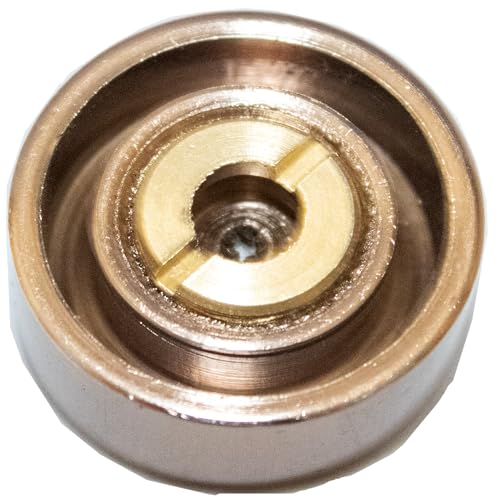 Image of RiseOm Brass Round Mirror Cap /Screws Cap Cover /Nails Decorative /Mirror Nail Decorative Cover (25mm-Antique, Pack of 10)