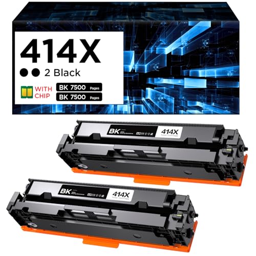 Image of 414X Black Toner Cartridges with Chip Compatible with HP 414X M479fdw