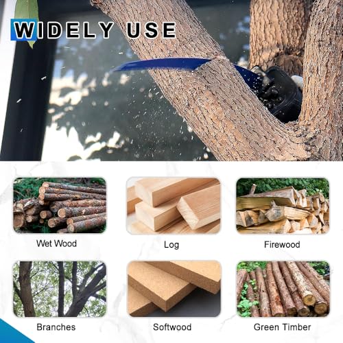 Image of Japanese Teeth Reciprocating Saw Blades 15'' 8PCS - Curved Edge Wood Pruning Saw Blades 6TPI for Tree Trimming,Cr-V Sabre Saw Blades Better Wear Resistance for Wood Cutting