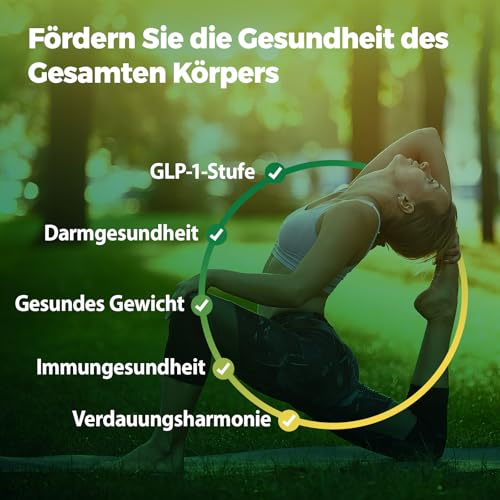 Modulation du GLP-1 750 mg Pour La Gestion du Poids, La Suppression de l'appétit Et La Santé Intestinale, Supplément Naturel de GLP, Niveaux de GLP-1, Booster - 60 Capsules (60 Unité (Lot de 1)) – Image 5