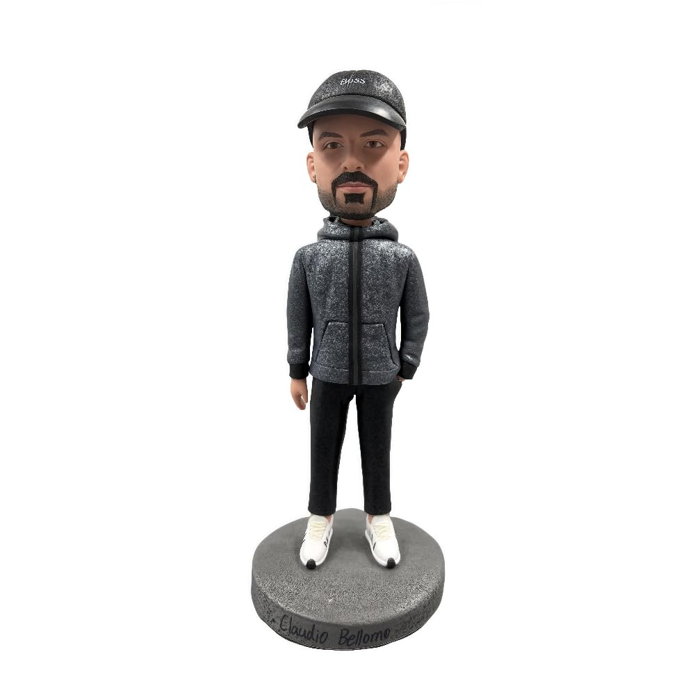 Sombrero personalizado Bobblehead – Regalo personalizado 2025, figura formal hecha a mano, decoración única de escritorio, recuerdo del día del padre, hecho a partir de tu foto