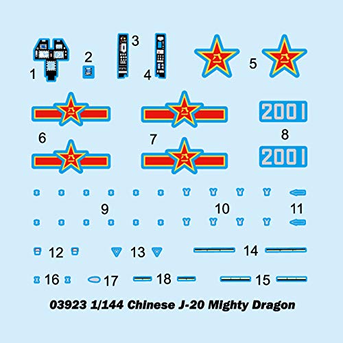 Amazon | トランペッター 1/144 中国空軍 J-20戦闘機 