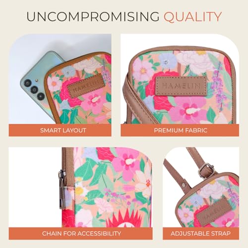 Image of HAMELIN Small Crossbody Mobile Sling Bag for Women |Stylish Phone Pouch with Adjustable Strap |Mobile Purse|Versatile Cell Phone Pouch for Girls | Ideal Gift For Woman