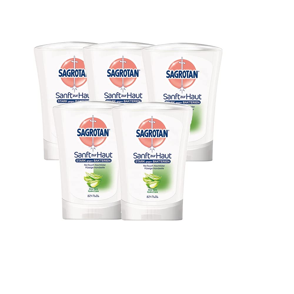 Sagrotan No-Touch Nachfüller Aloe Vera, 5er Pack (5 x 250 ml)
