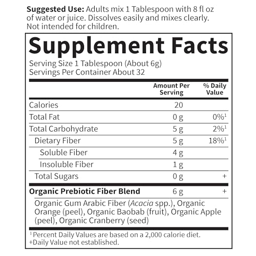 Garden of Life Dr. Formulated Organic Fiber Powder, Unflavored, 32 Servings - image 6