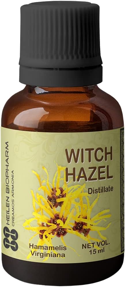 Heilen Biopharm Witch Hazel Aqueous Extract (Hamamelis Virginiana) Stronger & More Effective than Oil - 15 mL Pack of 1