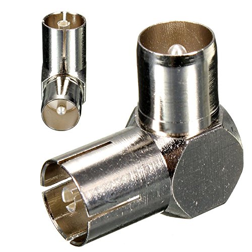 KINWAT 2pcs Right Angle TV Aerial Plug 90 Degree Right