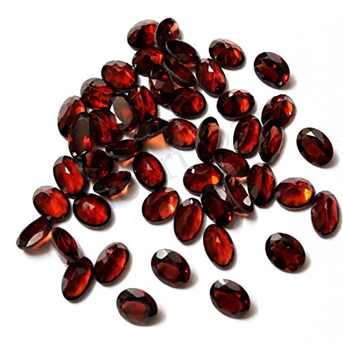 Grenat du Mozambique naturel rouge foncé 7x5 mm pour créer vos propres bijoux personnalisés