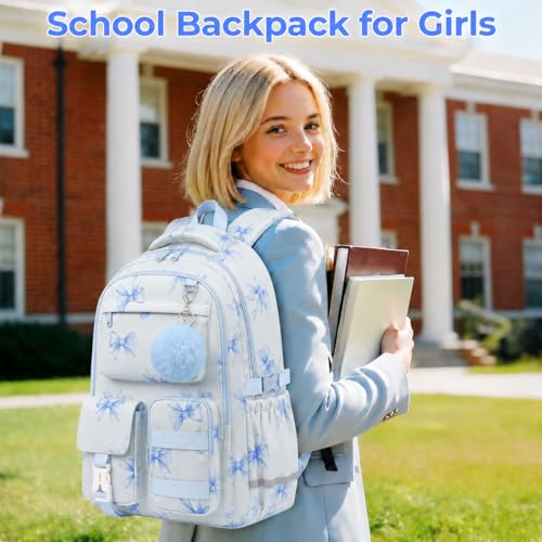 WOBAGMEN Cute Bow Backpack