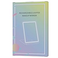 Vista 8 de FUNTOUCH - Espejo de maquillaje de viaje, recargable, con 72 luces LED, portátil, 3 modos de iluminación, pantalla táctil regulable, de tocador