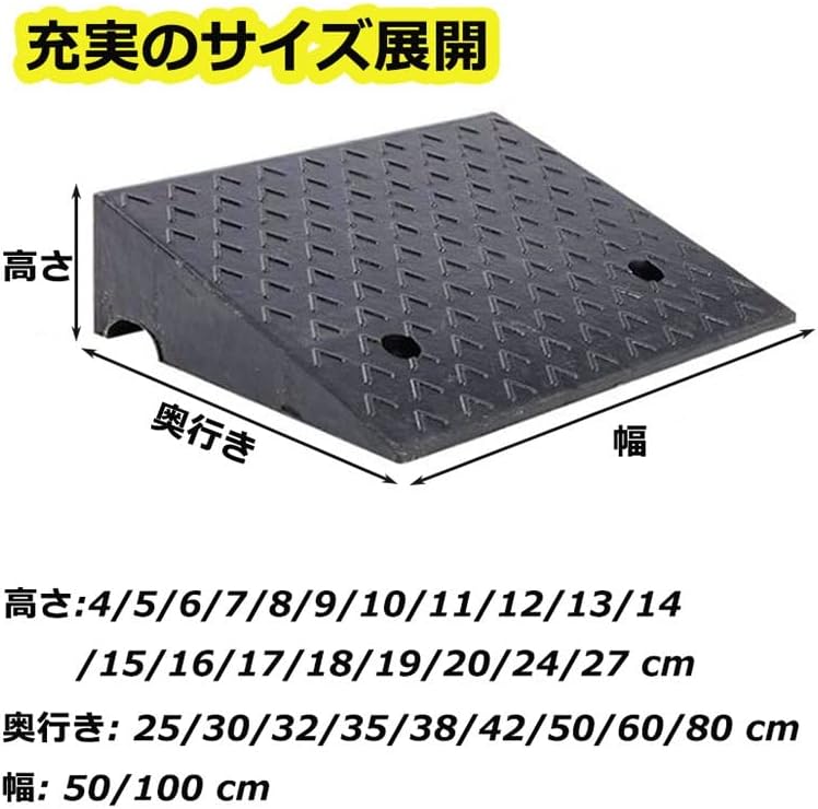 Feiangel段差解消スロープ 段差 プレート 段差 7cm 4cm 8cm 10cm 13cm 16cm 20cm 24cm 2