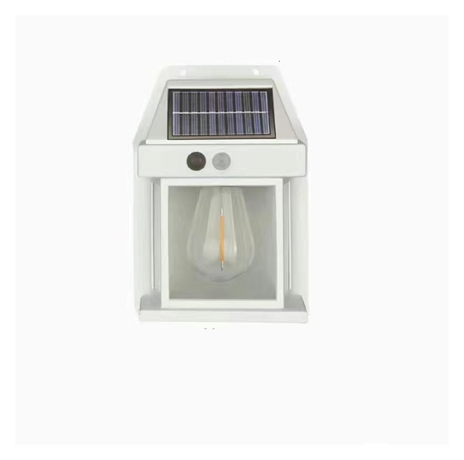 PXQCHAVLN Solar Wall lamp Outdoor Human Body Sensor Tungsten Villa Courtyard Decorative Lighting Rainproof Night Light(Sensing White)
