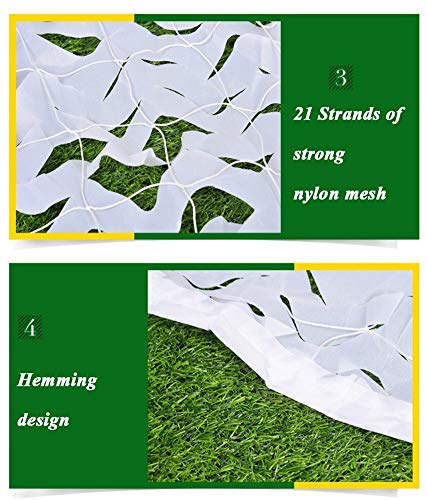 Tarnnetz Bundeswehr, Jagd Tarnung Netz - (2 × 3 M) Weiß Militär Tarnung Leichtes Waldnetz Camping Jagd Sport Jalousien… – Bild 5