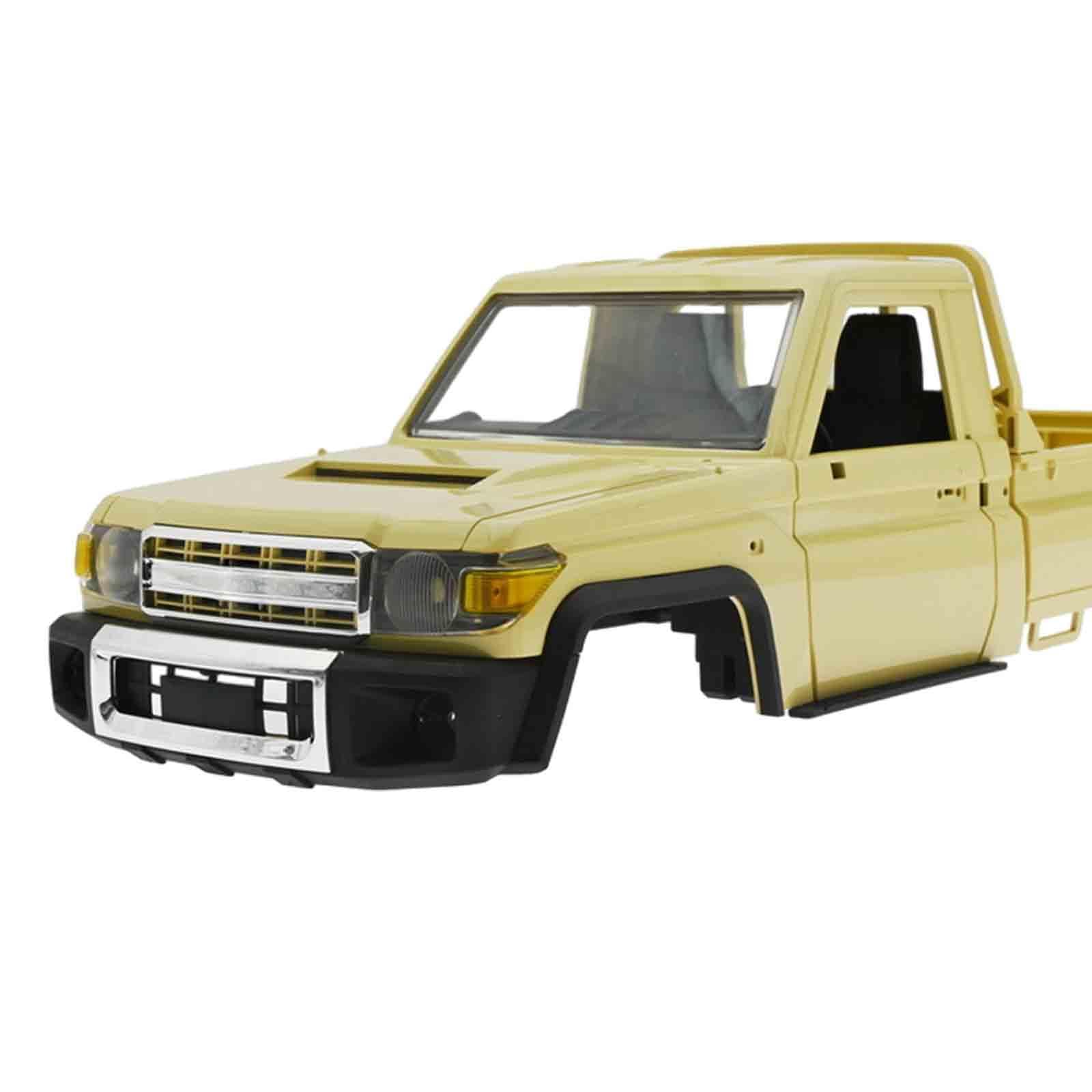 Harilla Carrocería para Camión RC de Control Remoto, Fácil de Instalar, Actualización DIY RC MN82 1:12, Piezas de Repuesto para Camión RC, Amarillo