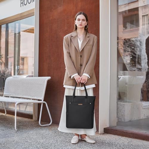 Convertible Laptop Backpack for Women Men Carry on Tote Backpack Teacher Bookbag for College Work Nurse Travel Leisure,16 Inch,Black2