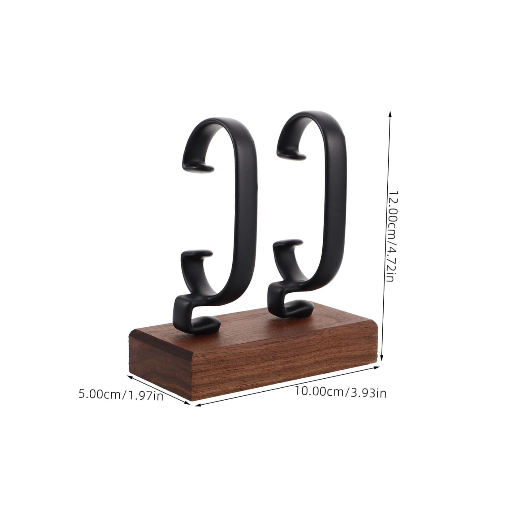 ROMISBABA Watch Display Stand Durable Walnut Organizer for Couples Space Efficient Design Secure Stability for Home and Store Holder for Men and Women