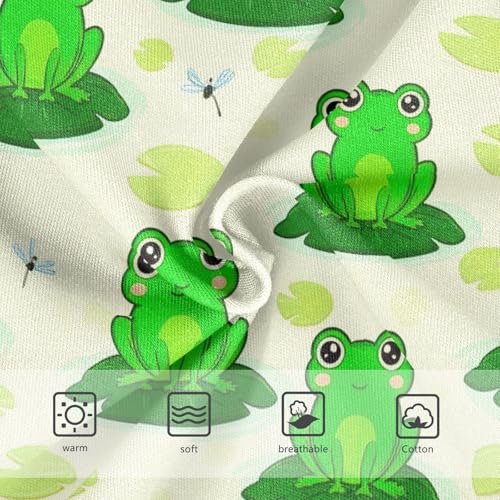 Cute Green Frogs Beige Animal Toddler Girls Underwear 2t Cotton Little Girl Panties Durable Kids Briefs Undies3