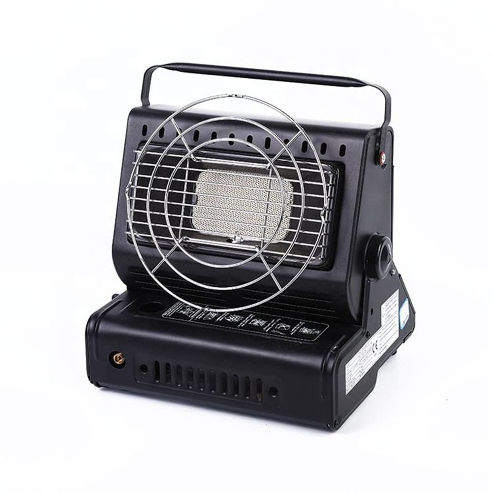 Calentador De Terraza Calentador De Propano Calentador De Patio Trasero Portátil 2 En 1 Horno De Gas Exterior con Mango De Mano, Peso Ligero/Sin Humo/Escritorio