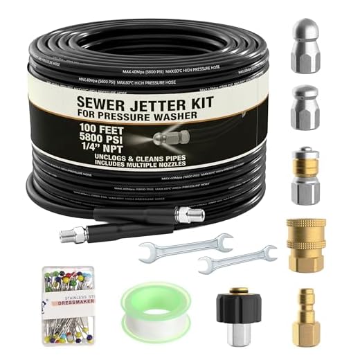 Houseables Hydro Jetter: Complete Sewer Cleaning Kit