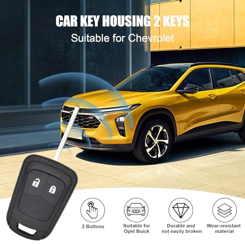 2 Buttons Car Key Fob Shell Case Remote Control Replacements Compatible with Opel Vauxhall Buick Astra Insignia Meriva Zafira, Foldable Car Key Cover Case (B) - Image 5