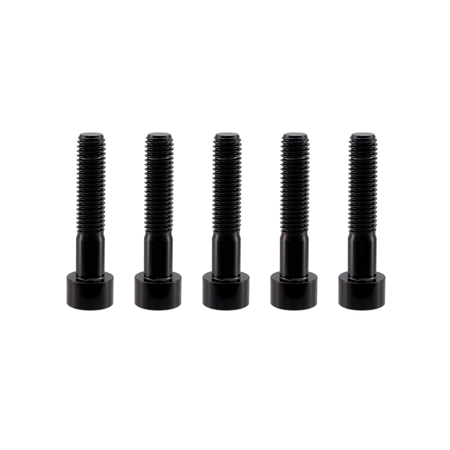 RISON TITANIUM M8x1.25x40mm Black Titanium Bolts,Grade 5 DIN912 Hex Socket Head Cap,5PCS Ti-6Al-4V Lightweight Rustproof Fasteners for Motorcycle Brake Automotive Engine Parts