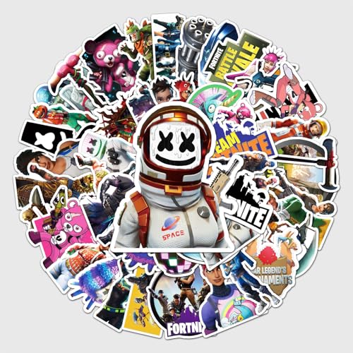50 Stück Laptop Aufkleber, Wasserfeste PVC-Aufkleber für DIY-Dekoration, Graffiti-Stil Stickers für Autos Motorräder Laptops Fahrräder Skateboards Skier Snowboards Gepäck etc.