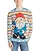 Faux Real Men's Christmas Gnome Ugly Sweater Printed T-Shirt