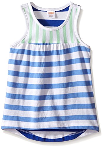 Gymboree Girls' Blue Green Color Block Stripe Tank