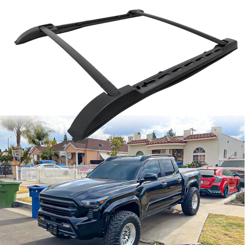 EZREXPM Roof Rack Rails Cross Bars Fit for 2024-2026 Toyota Tacoma Double Cab Aluminum Cargo Bars Cargo Rack Crossbars Luggage Carrier, for Loading Kayak Snowboard Bike Rooftop Accessories