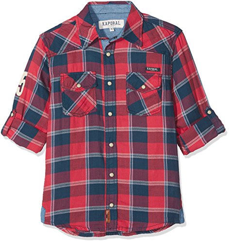 Kaporal Niels Chemise Garçon Rouge (Chili Pepper) 10 Ans (Taille Fabricant: 10A) Lot de